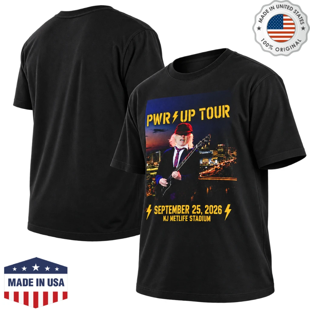 ACDC Pwr Up Tour 2026 MetLife Stadium Poster Unisex T-Shirt
