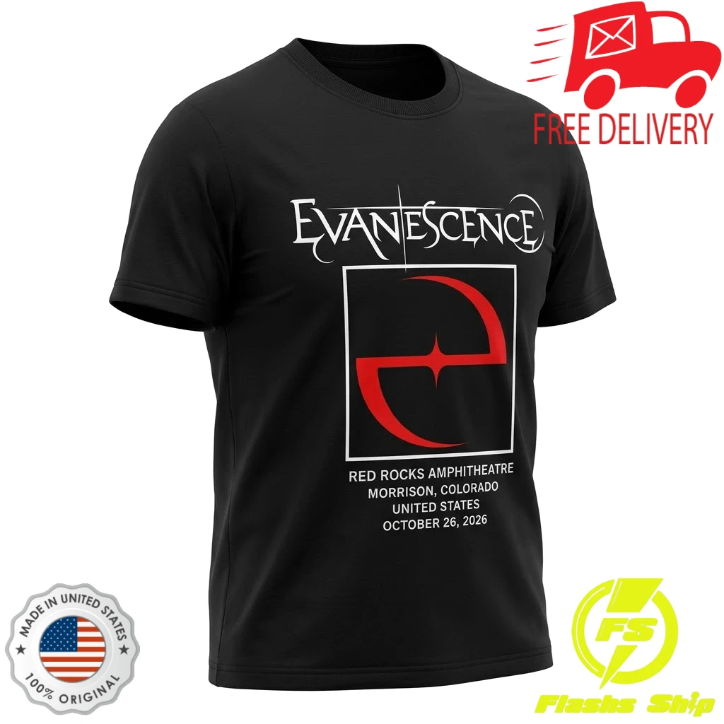 Evanescence World Tour 2026 Red Rocks Amphitheatre T-Shirt