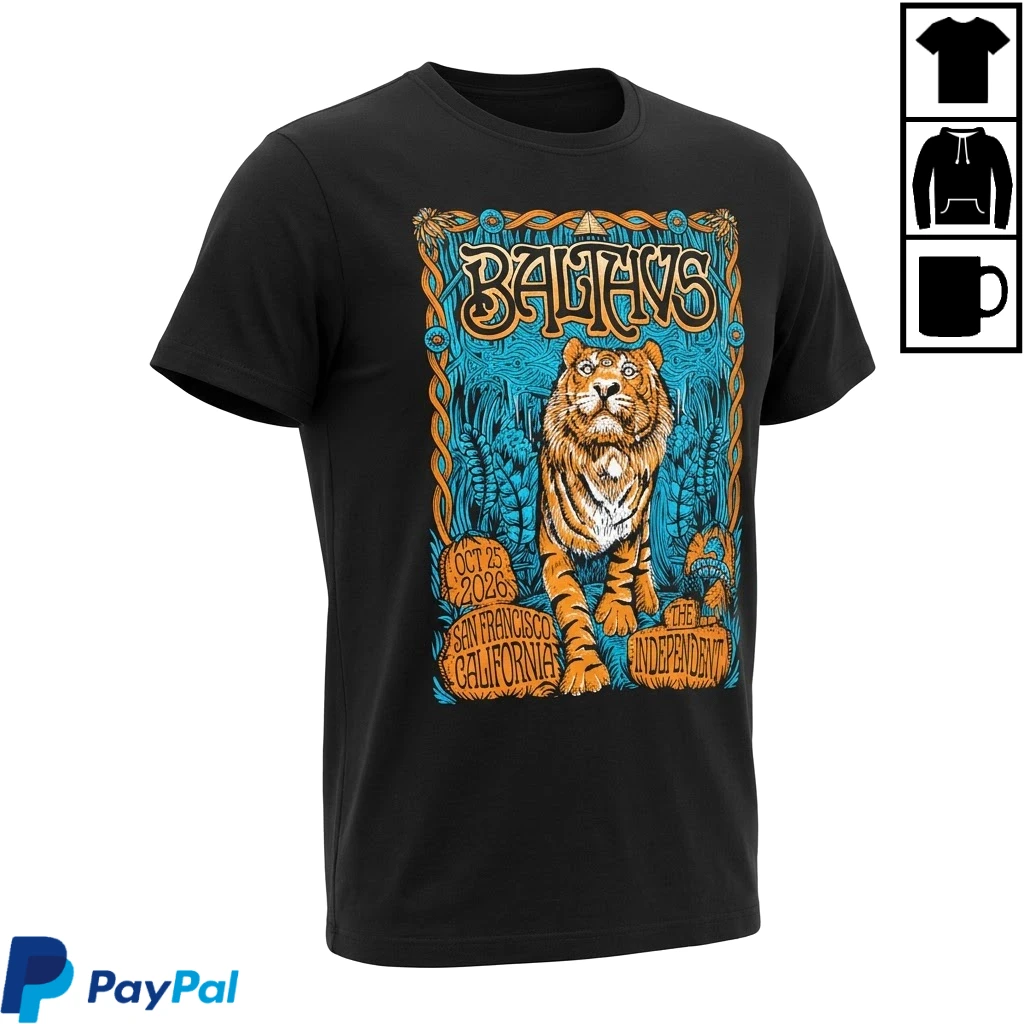 BALTHVS The Independent San Francisco Concert Poster T-Shirt October 25 2026